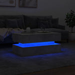 HKH Mesa de Centro com Luzes Led Cimento - Cinzento