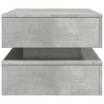 HKH Mesa de Centro com Luzes Led Cimento - Cinzento