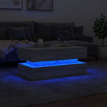 HKH Mesa de Centro com Luzes Led Sonoma - Cinzento