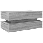 HKH Mesa de Centro com Luzes Led Sonoma - Cinzento