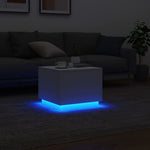 HKH Mesa de Centro com Luzes Led - Branco