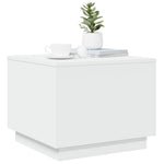 HKH Mesa de Centro com Luzes Led - Branco