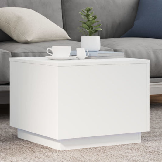 HKH Mesa de Centro com Luzes Led - Branco