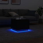 HKH Mesa de Centro com Luzes Led - Preto