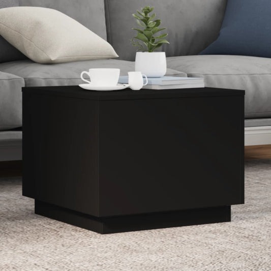 Mesa de centro HKH con luces LED - Negro