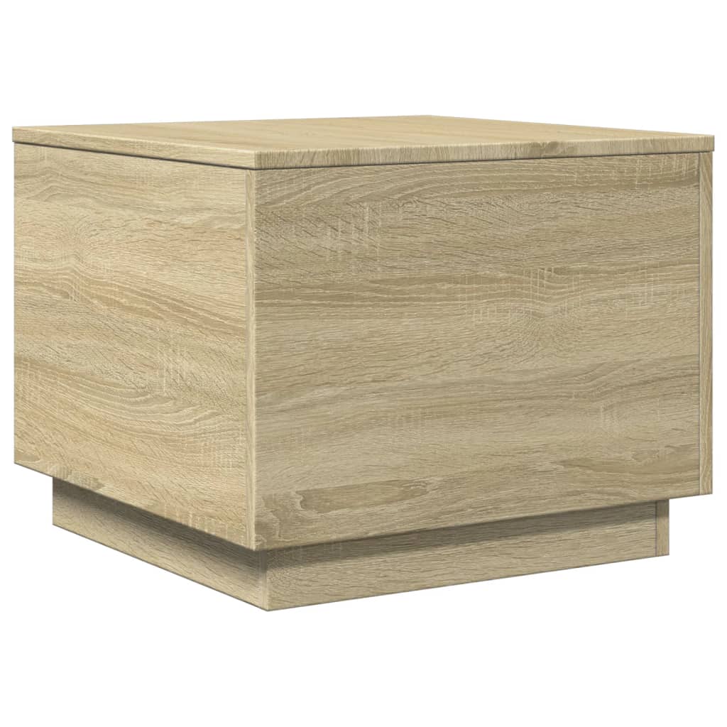 Mesa de centro HKH con luces LED, roble Sonoma