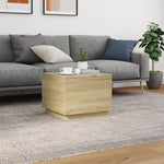 HKH Mesa de Centro com Luzes Led Carvalho Sonoma