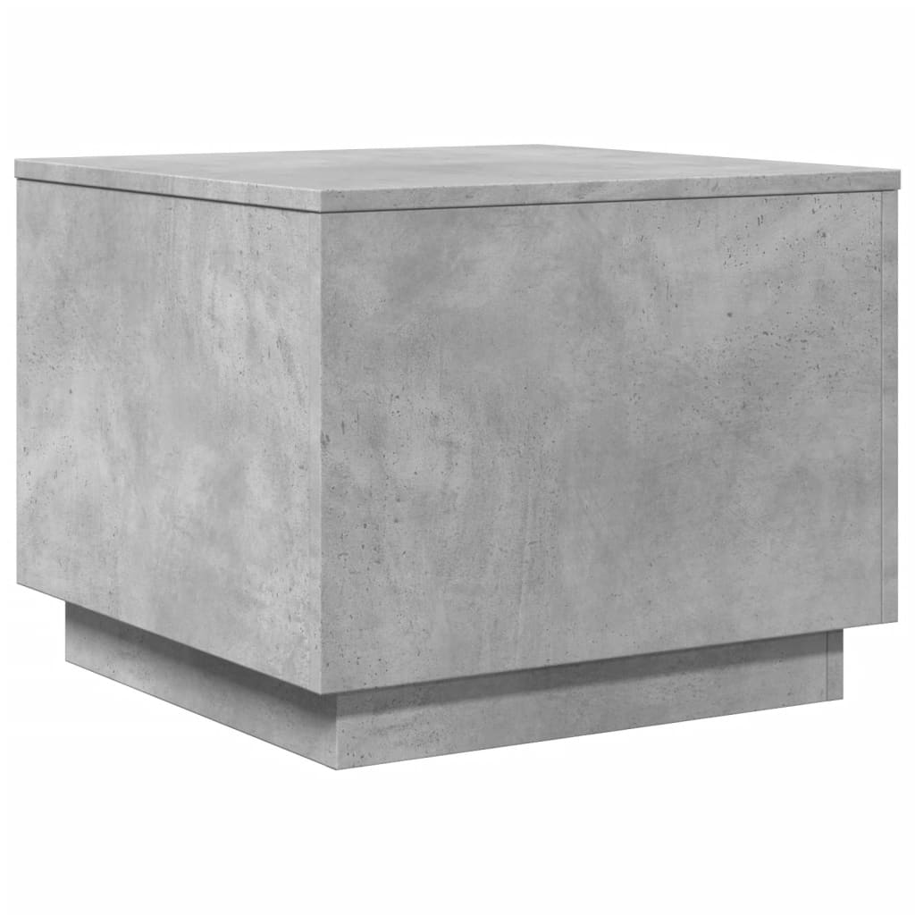 Mesa de centro HKH con luces LED, diseño cemento - Gris