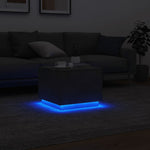 HKH Mesa de Centro com Luzes Led Cimento - Cinzento