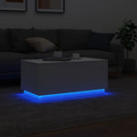 HKH Mesa de Centro com Luzes Led - Branco