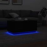 HKH Mesa de Centro com Luzes Led - Preto
