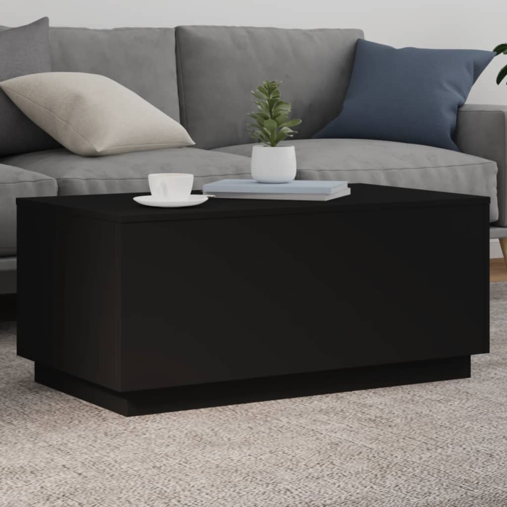 Mesa de centro HKH con luces LED - Negro