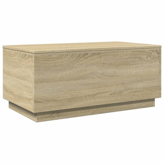 Mesa de centro HKH con luces LED, roble Sonoma