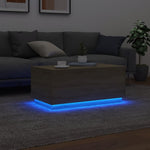 HKH Mesa de Centro com Luzes Led Carvalho Sonoma