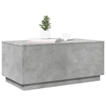 HKH Mesa de Centro com Luzes Led Cimento - Cinzento