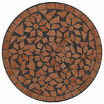 HKH Mesa de Bistro en Mosaico Ø Cerámica Terracota - Naranja