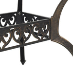 HKH Mesa de Jardim 150x90x72 Cm Alumínio Fundido Bronze - Marrom
