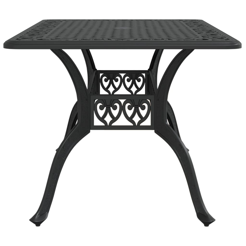 HKH Mesa de Jardim 150x90x72 Cm Alumínio Fundido - Preto