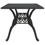 HKH Mesa de Jardim 150x90x72 Cm Alumínio Fundido - Preto
