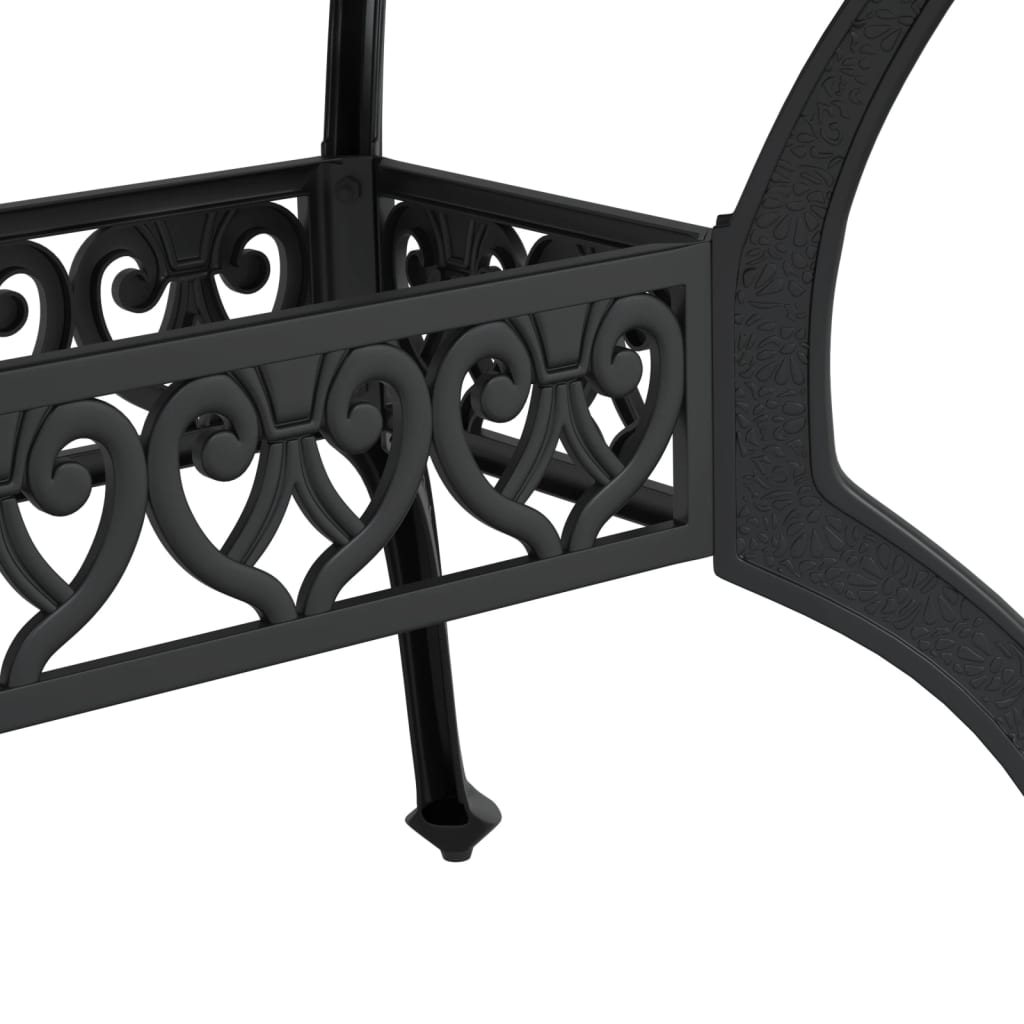 HKH Mesa de Jardim 150x90x72 Cm Alumínio Fundido - Preto