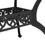 HKH Mesa de Jardim 150x90x72 Cm Alumínio Fundido - Preto