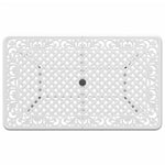 HKH Mesa de Jardim 150x90x72 Cm Alumínio Fundido - Branco