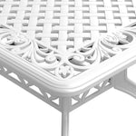 HKH Mesa de Jardim 150x90x72 Cm Alumínio Fundido - Branco