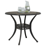 HKH Mesa de Jardim Ã˜90x75 Cm Alumínio Fundido Bronze - Marrom