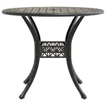 HKH Mesa de Jardim Ã˜90x75 Cm Alumínio Fundido Bronze - Marrom