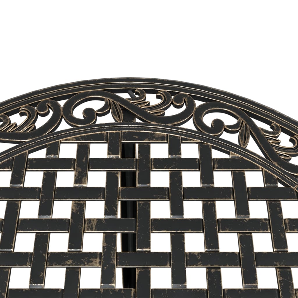 HKH Mesa de Jardim Ã˜90x75 Cm Alumínio Fundido Bronze - Marrom