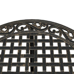 HKH Mesa de Jardim Ã˜90x75 Cm Alumínio Fundido Bronze - Marrom