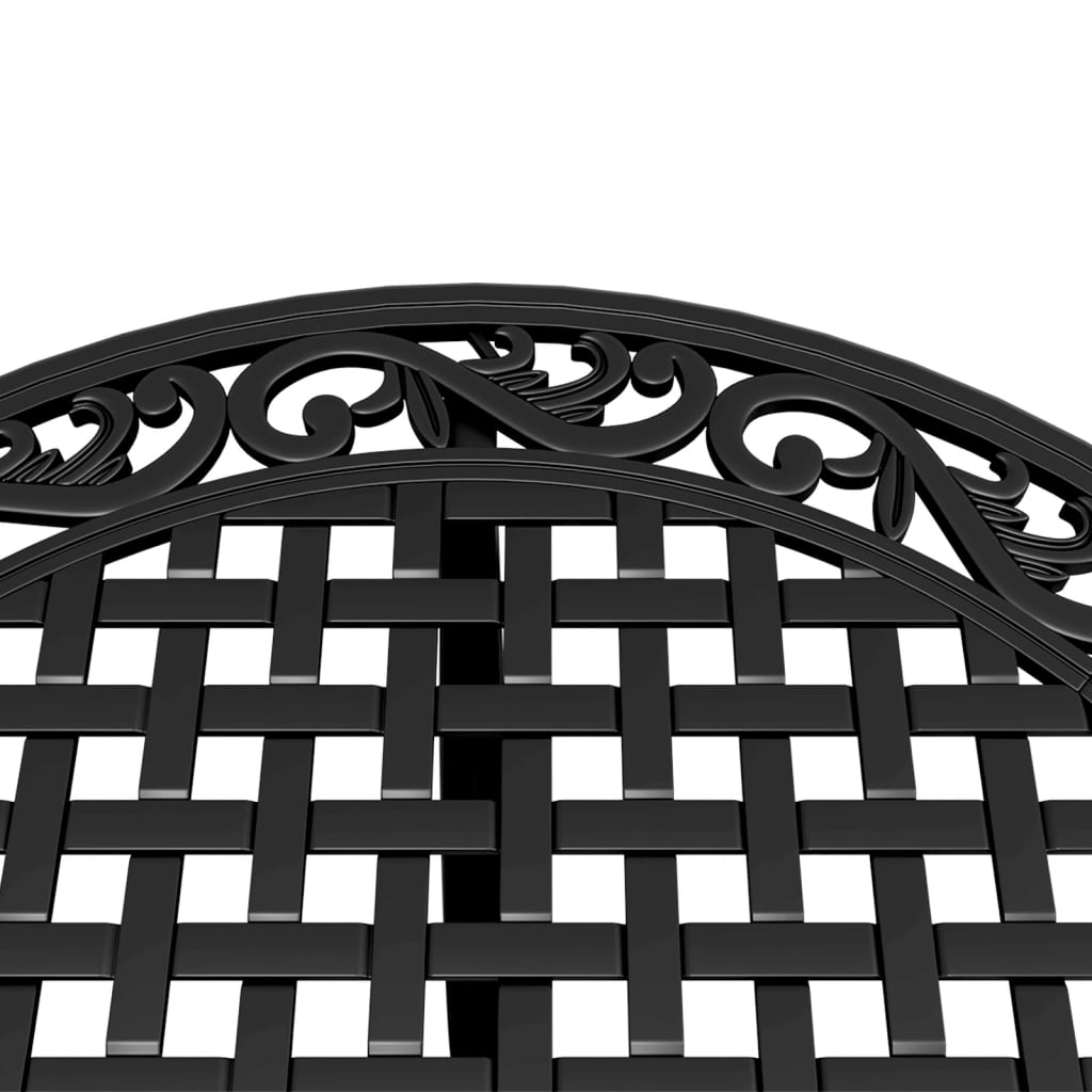 HKH Mesa de Jardim Ã˜90x75 Cm Alumínio Fundido - Preto