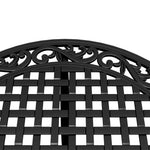 HKH Mesa de Jardim Ã˜90x75 Cm Alumínio Fundido - Preto