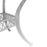 HKH Mesa de Jardim Ã˜90x75 Cm Alumínio Fundido - Branco