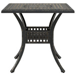 HKH Mesa de Jardim 80x80x75 Cm Alumínio Fundido Bronze - Marrom