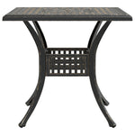 HKH Mesa de Jardim 80x80x75 Cm Alumínio Fundido Bronze - Marrom