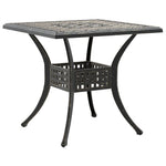 HKH Mesa de Jardim 80x80x75 Cm Alumínio Fundido Bronze - Marrom