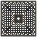 HKH Mesa de Jardim 80x80x75 Cm Alumínio Fundido Bronze - Marrom