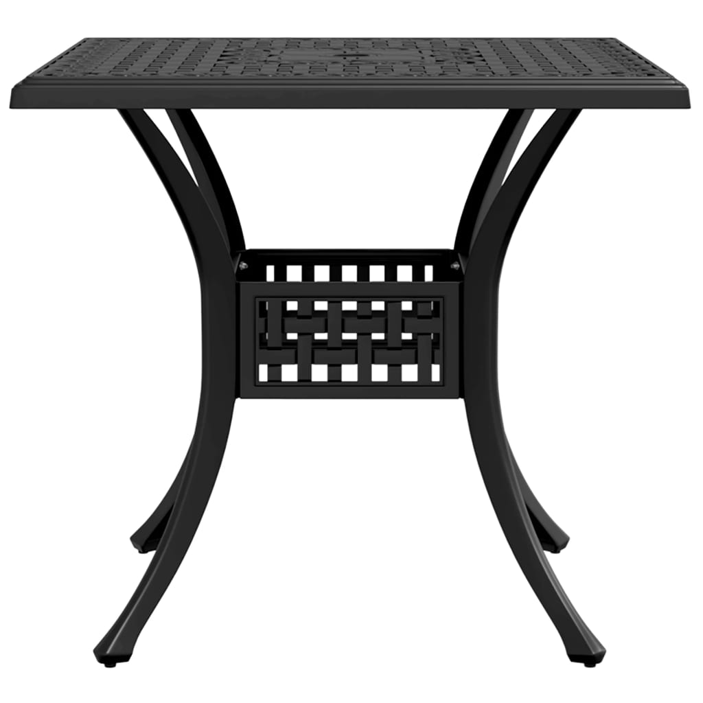 HKH Mesa de Jardim 80x80x75 Cm Alumínio Fundido - Preto