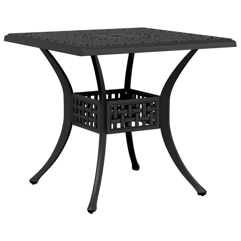 HKH Mesa de Jardim 80x80x75 Cm Alumínio Fundido - Preto
