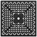 HKH Mesa de Jardim 80x80x75 Cm Alumínio Fundido - Preto