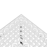 HKH Mesa de Jardim 80x80x75 Cm Alumínio Fundido - Branco