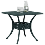 HKH Mesa de Jardim 80x80x75 Cm Alumínio Fundido - Verde
