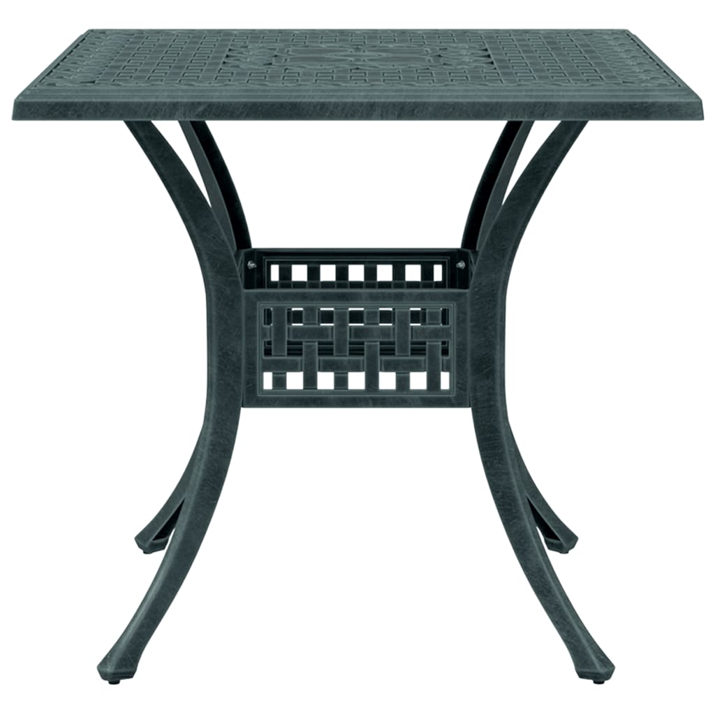 HKH Mesa de Jardim 80x80x75 Cm Alumínio Fundido - Verde