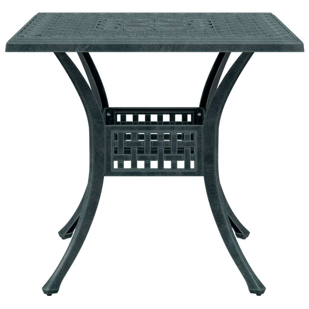 HKH Mesa de Jardim 80x80x75 Cm Alumínio Fundido - Verde