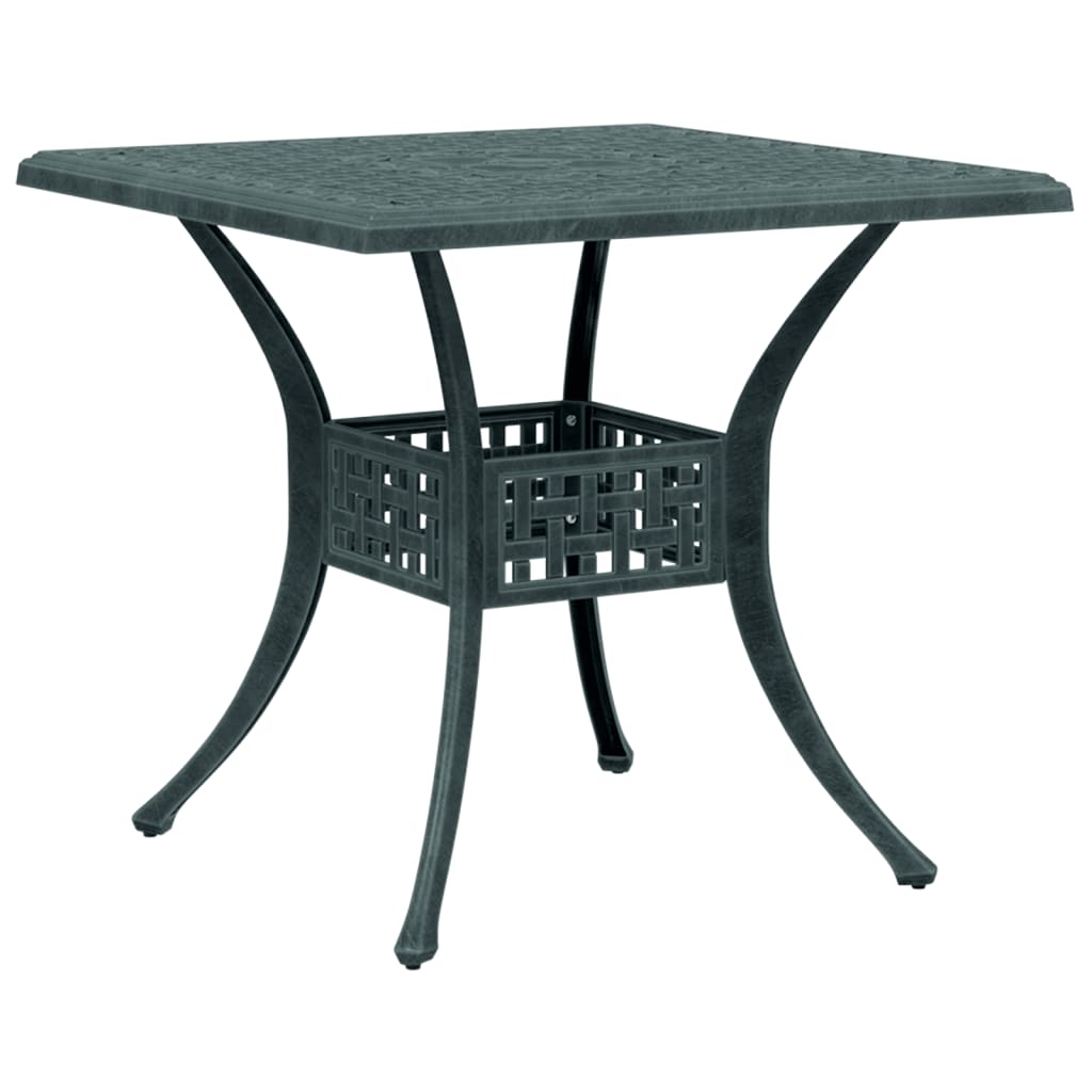 HKH Mesa de Jardim 80x80x75 Cm Alumínio Fundido - Verde