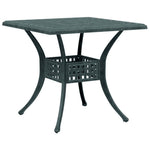 HKH Mesa de Jardim 80x80x75 Cm Alumínio Fundido - Verde
