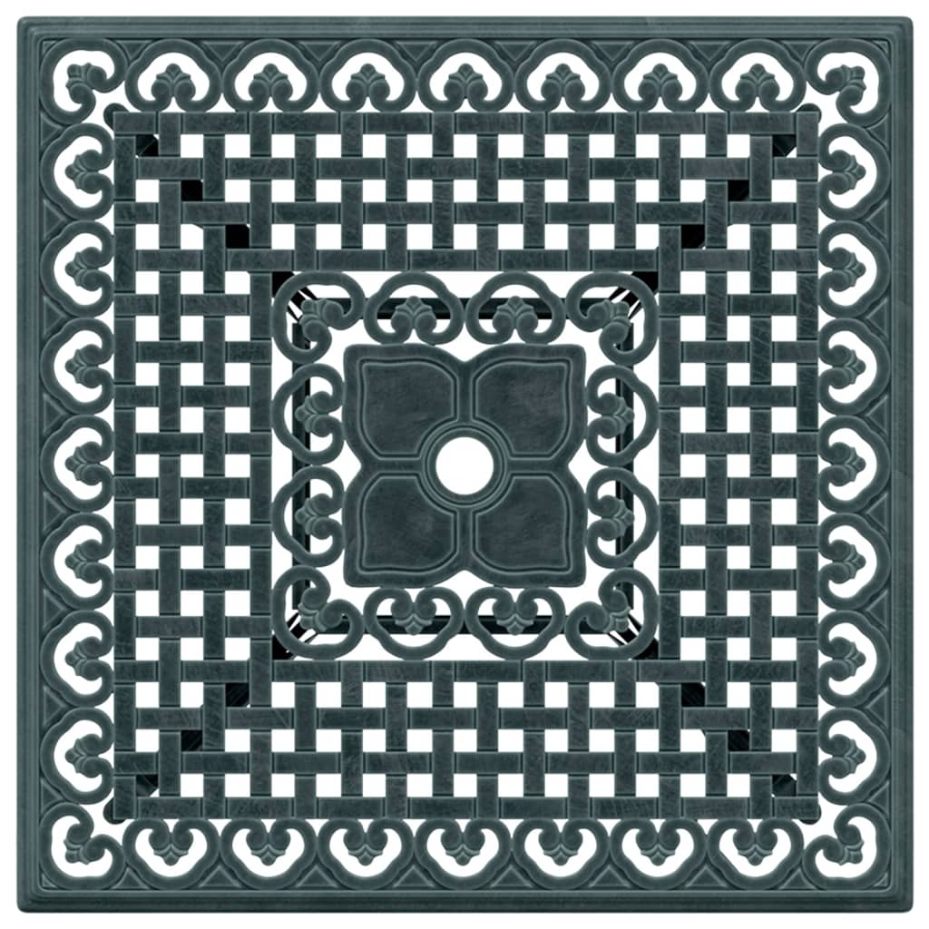 HKH Mesa de Jardim 80x80x75 Cm Alumínio Fundido - Verde