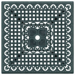 HKH Mesa de Jardim 80x80x75 Cm Alumínio Fundido - Verde