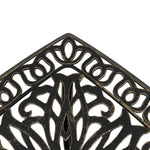 HKH Mesa de Jardim 53x53x53 Cm Alumínio Fundido Bronze - Marrom